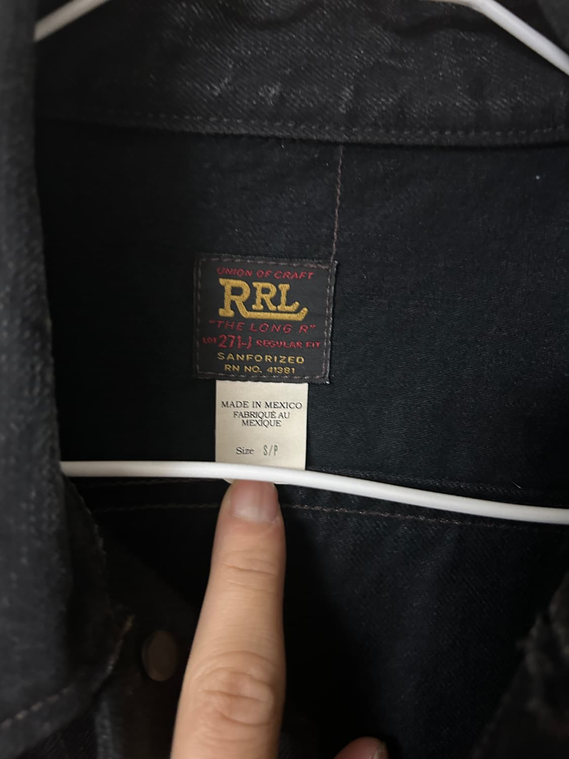 RRL 흑청 트러커 자켓 상품이미지4