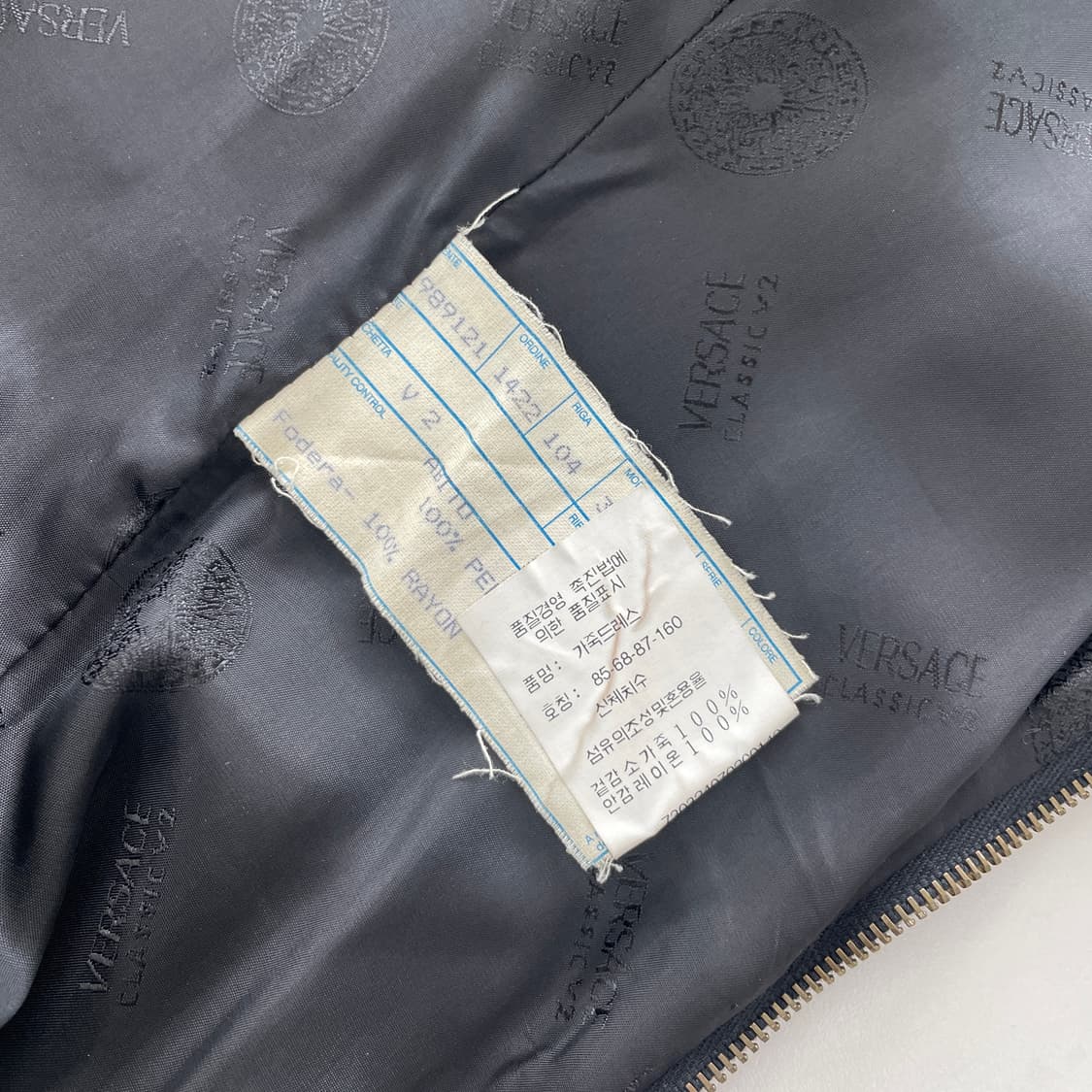 베르사체 리얼 레더 지퍼 2way 블랙 슬리브리스 원피스 상품이미지10