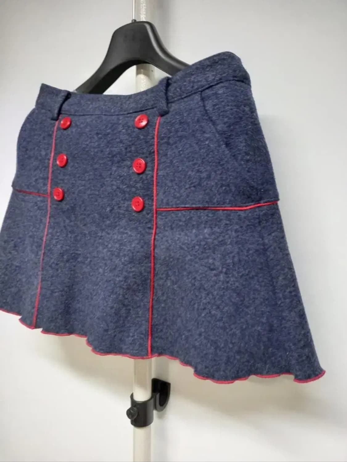 와이드앵글 골프 겨울 모직플레어 큐롯스커트 55 상품이미지4