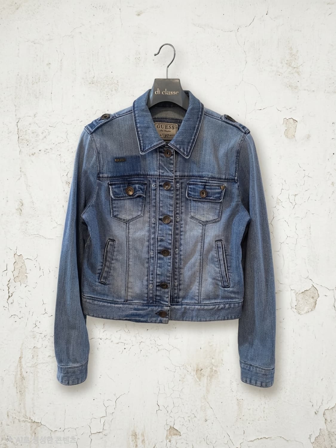 GUESS 여성 빈티지 데님 자켓 M 상품이미지1