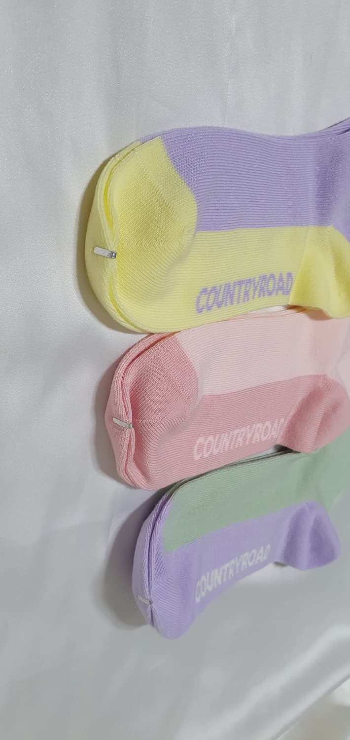 3컬레 가격~ 파스텔톤 아이스크림톤 투톤 양말  상품이미지7