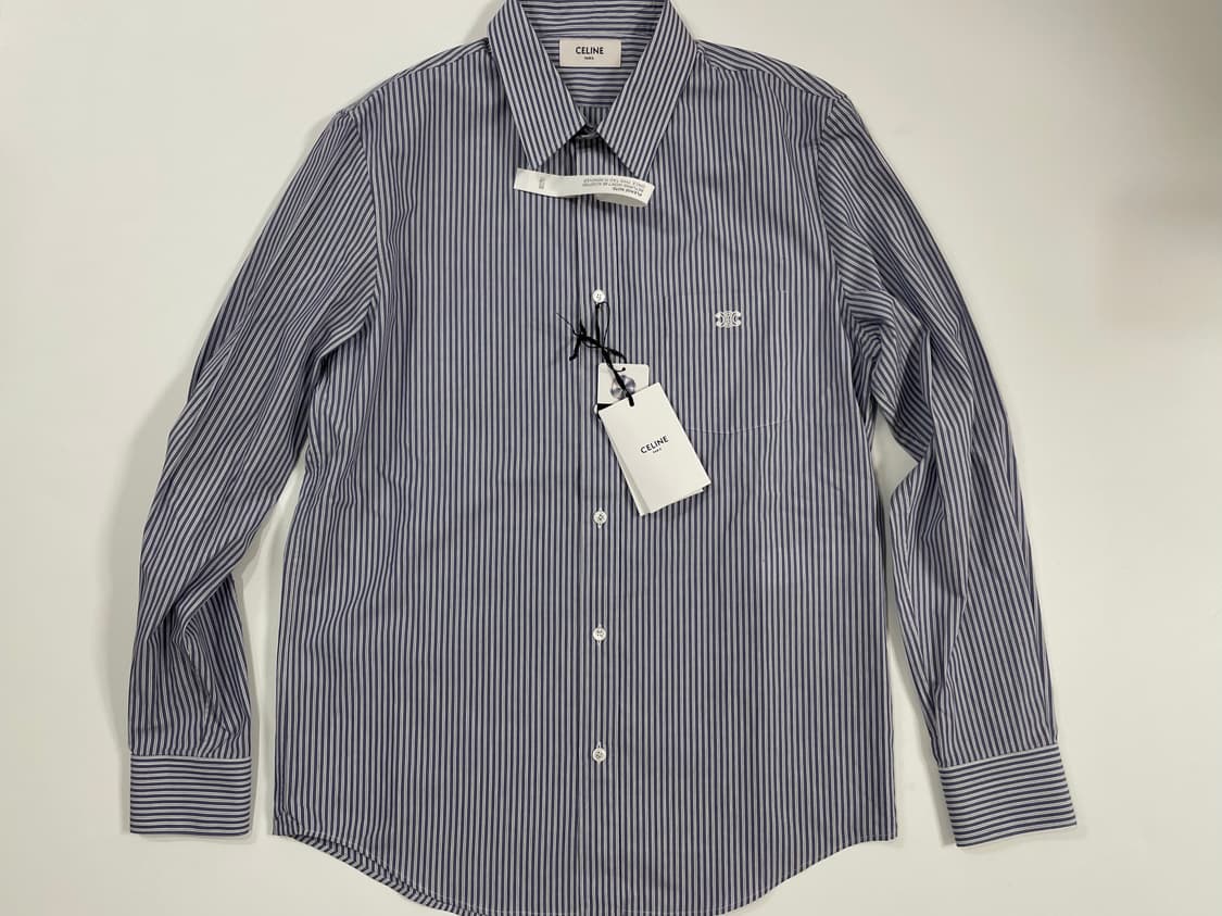 셀린느 스트라이프 셔츠 39사이즈 새상품 판매 상품이미지1