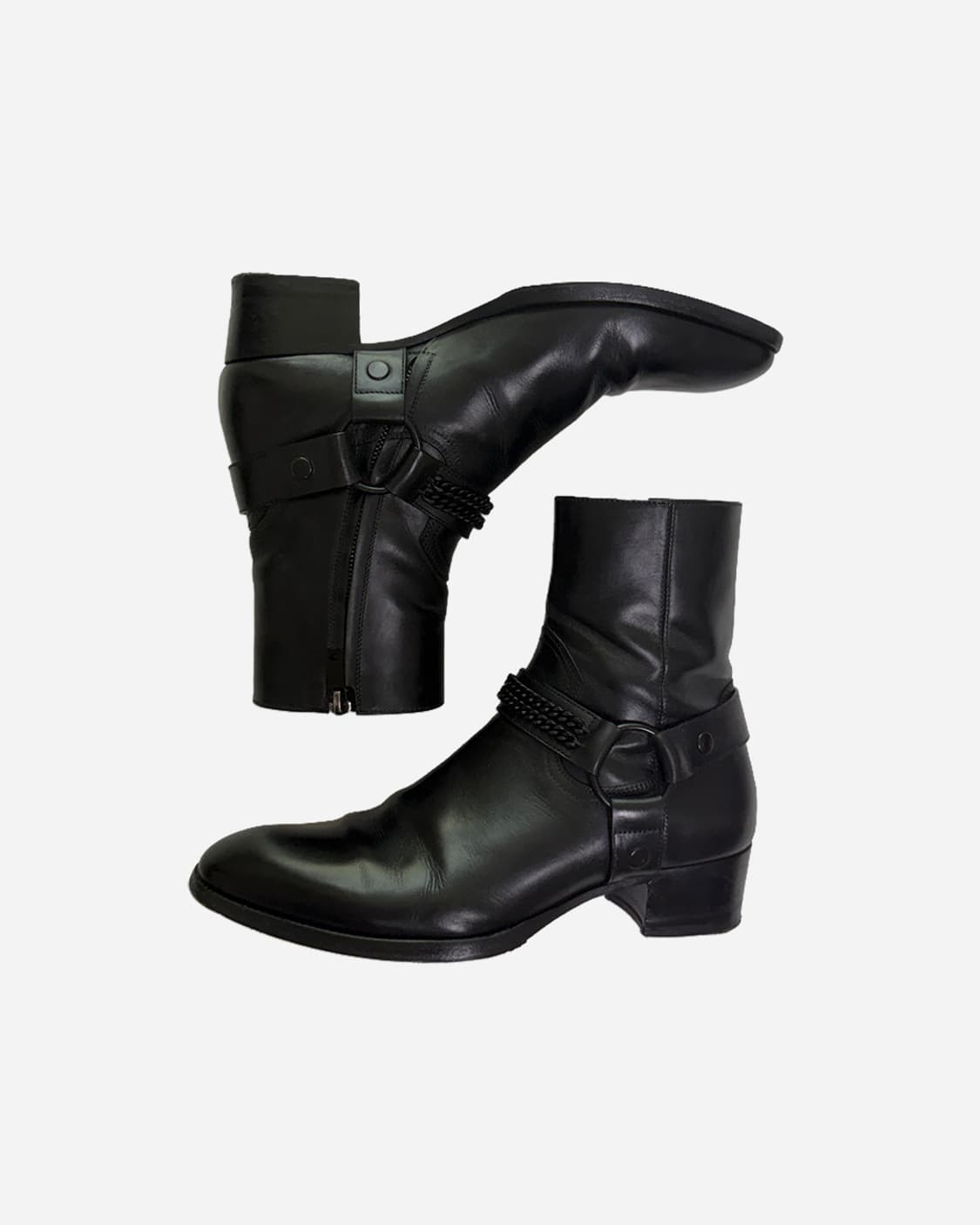 생로랑 FW16 와이어트 블랙 체인 하네스 부츠 39.5 상품이미지2