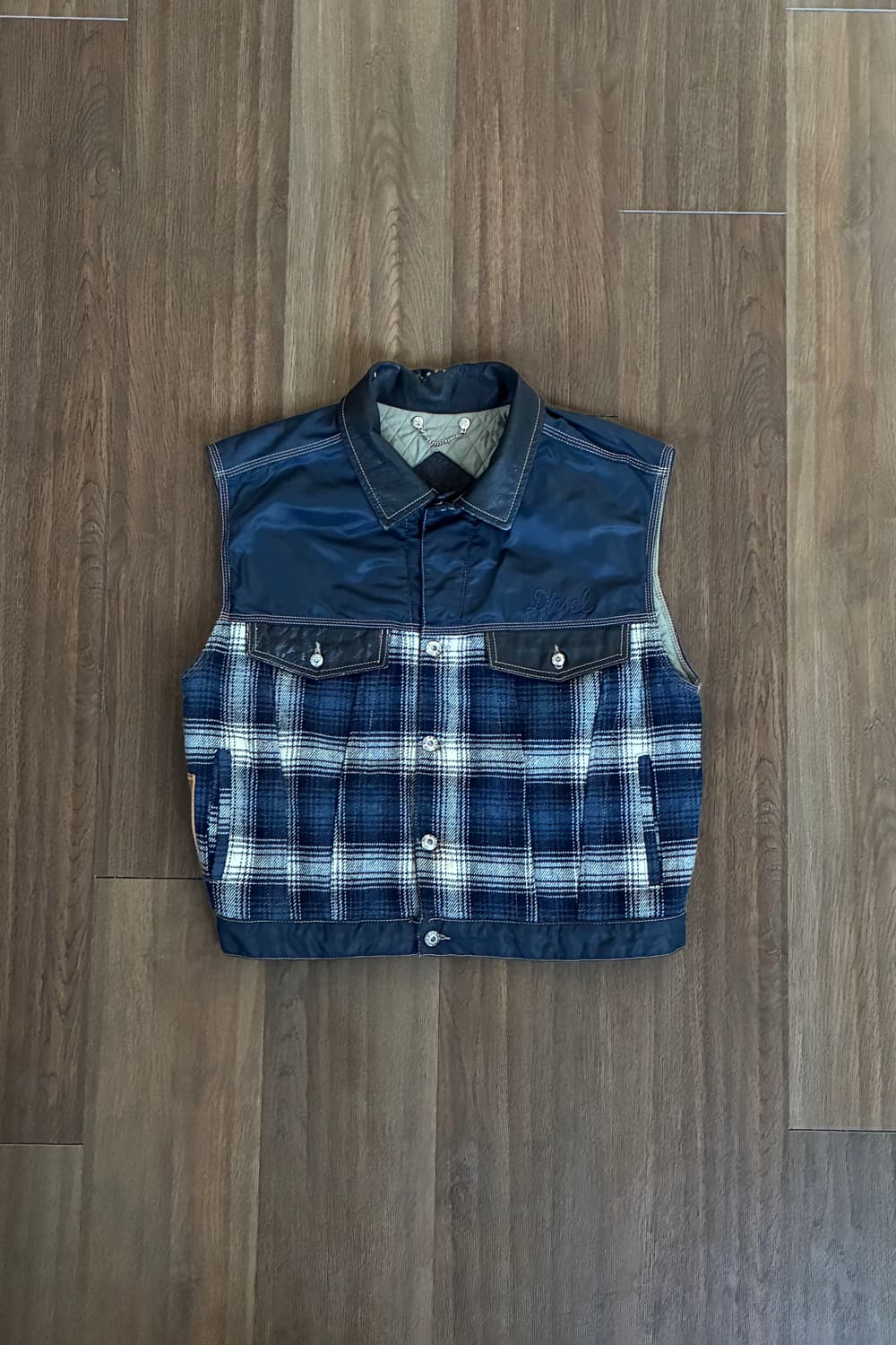 Diesel Checkered Padded Vest 상품이미지4