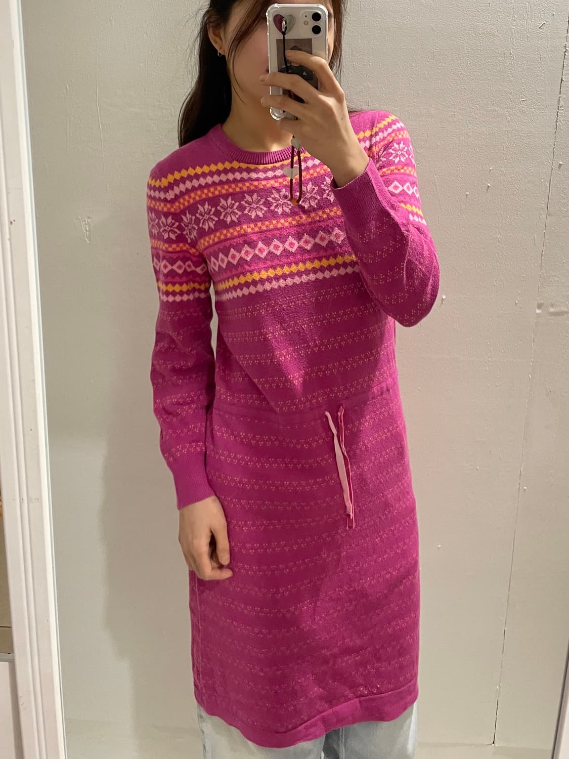 L.L. BEAN fair isle knit onepiece ❄️🧶✨ 상품이미지1