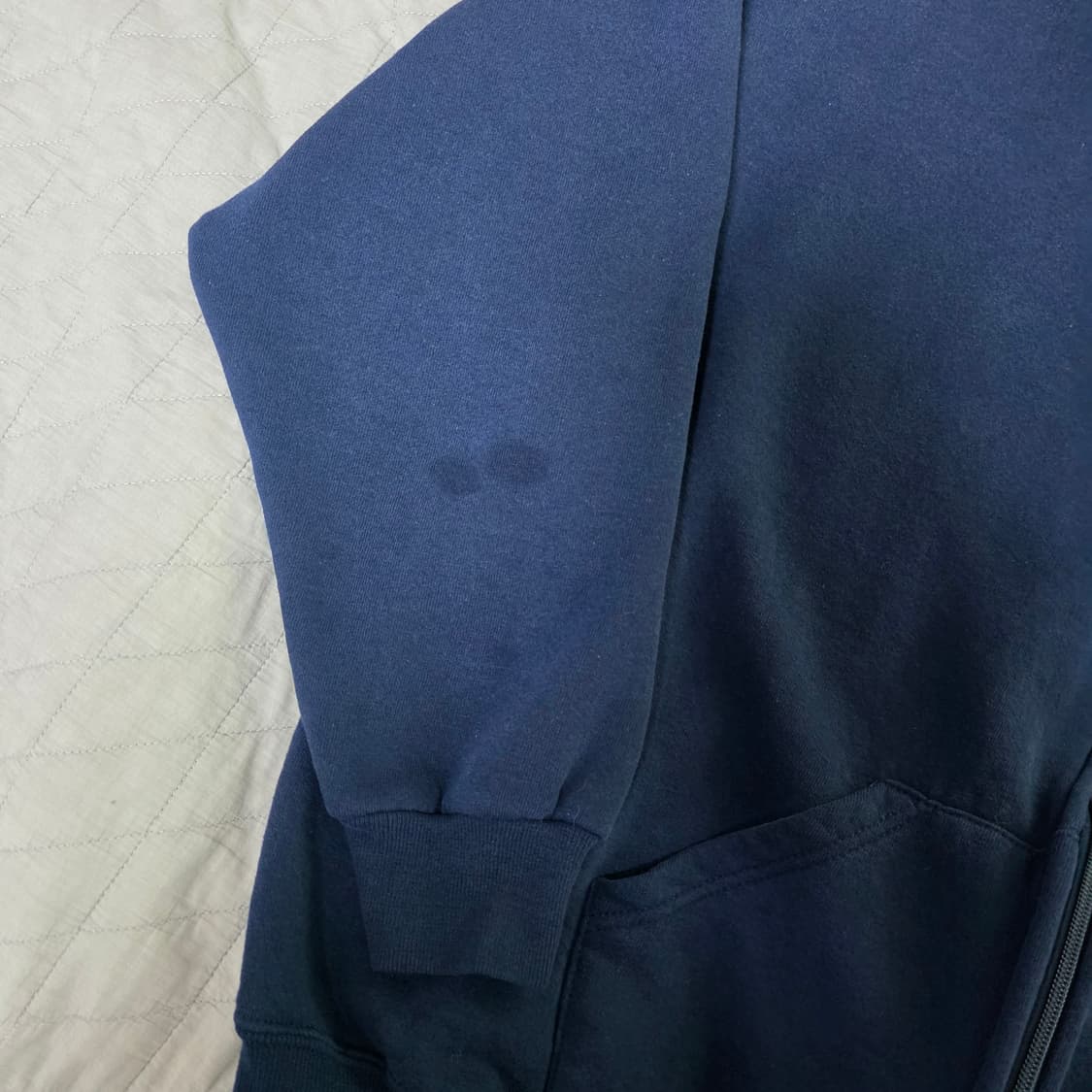 [XXL] 90s 빈티지 러셀 애슬레틱 후드집업 네이비 쿨컨디션 상품이미지3