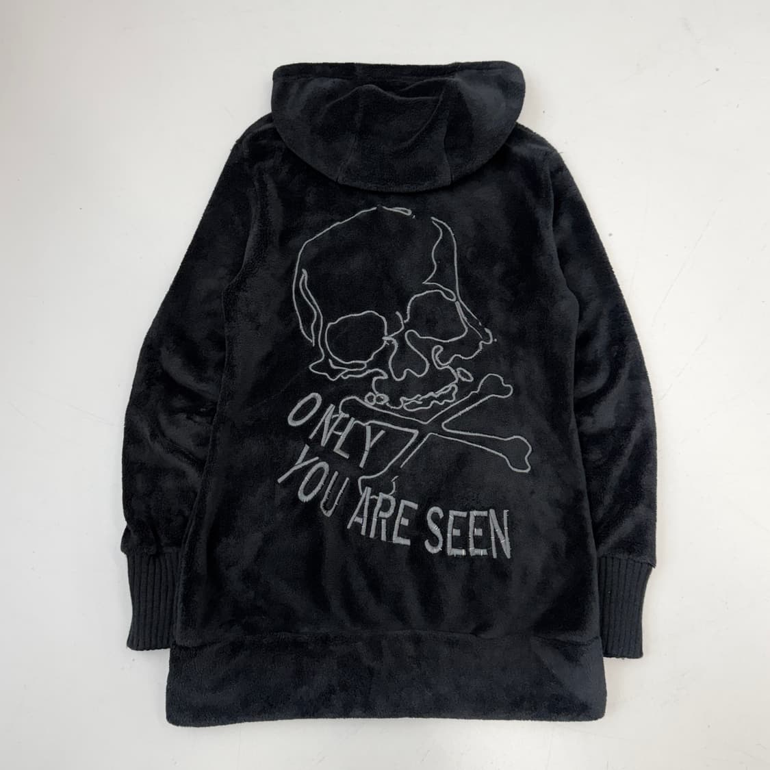 LAZY DAISY 제팬 스컬 해골 락 펑크 플리스 후드집업 상품이미지3