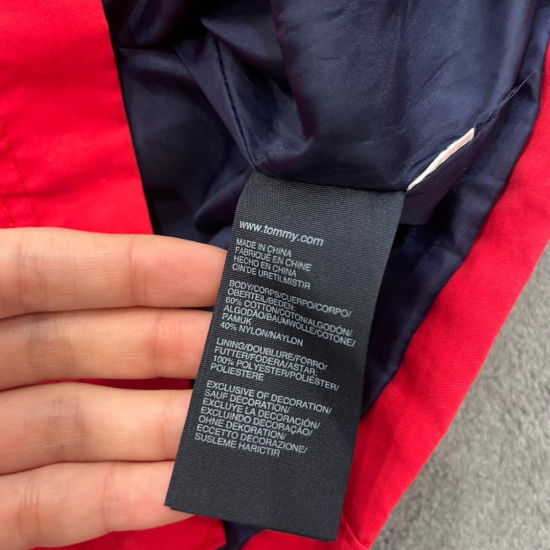 S 타미힐피거 벨티드 레드 트렌치코트 상품이미지7