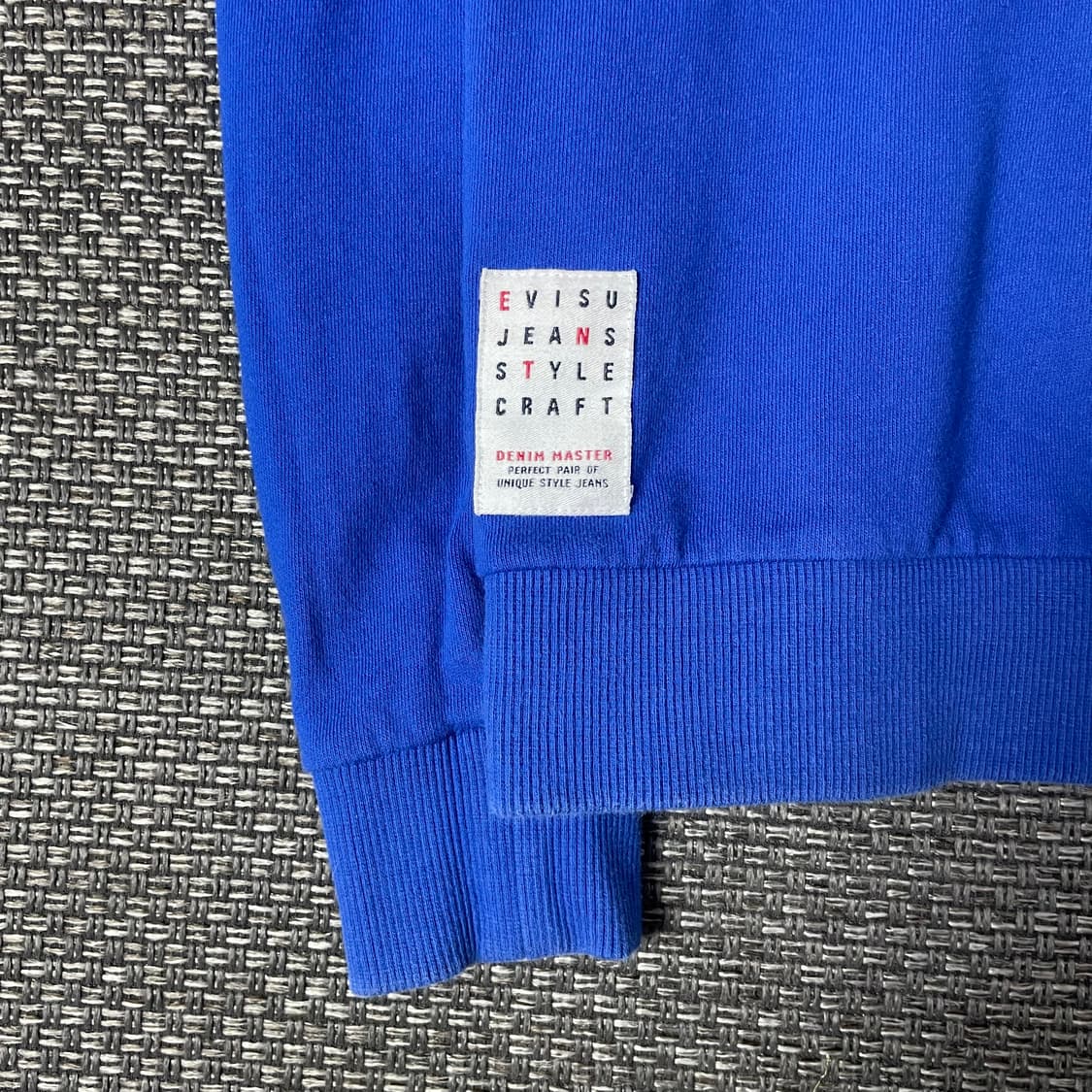 에비수 캐쥬얼 블루 맨투맨 M 상품이미지6