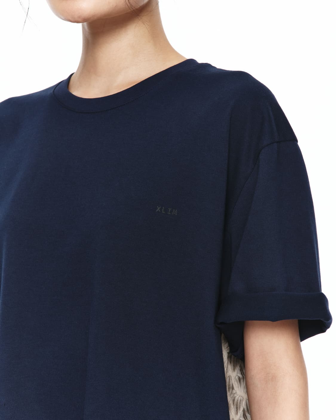 엑슬림 xlim EP.7 SYNOPSIS 02 반팔 티셔츠 네이비 상품이미지7