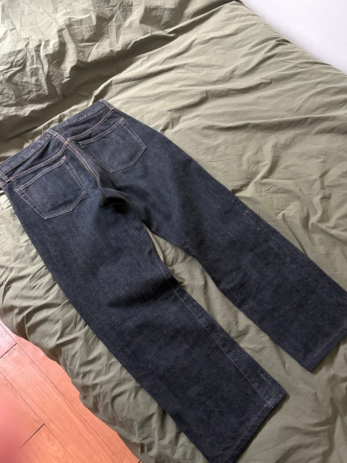 꼼데가르송 옴므 실버 페인팅 데님팬츠 S 상품이미지5