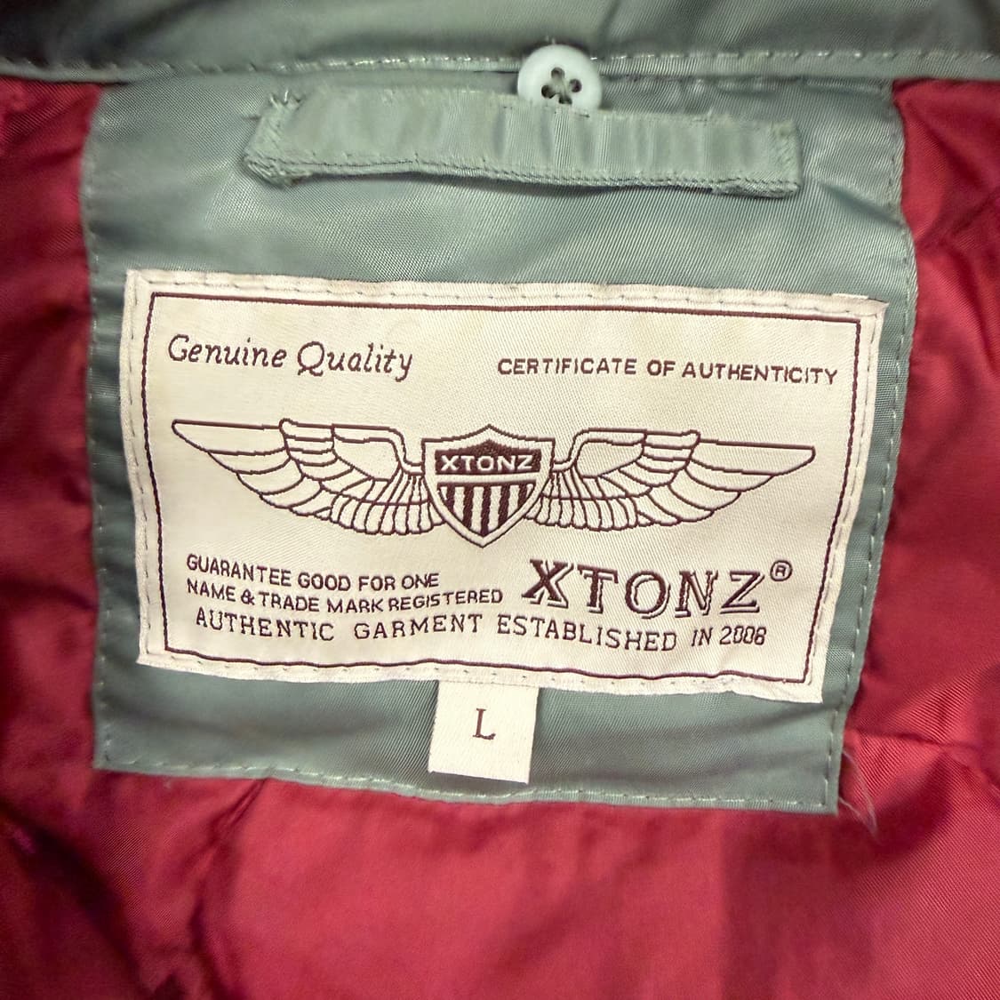 (L)엑스톤즈 XTONZ U.S파일럿 항공점퍼(올리브) 상품이미지2