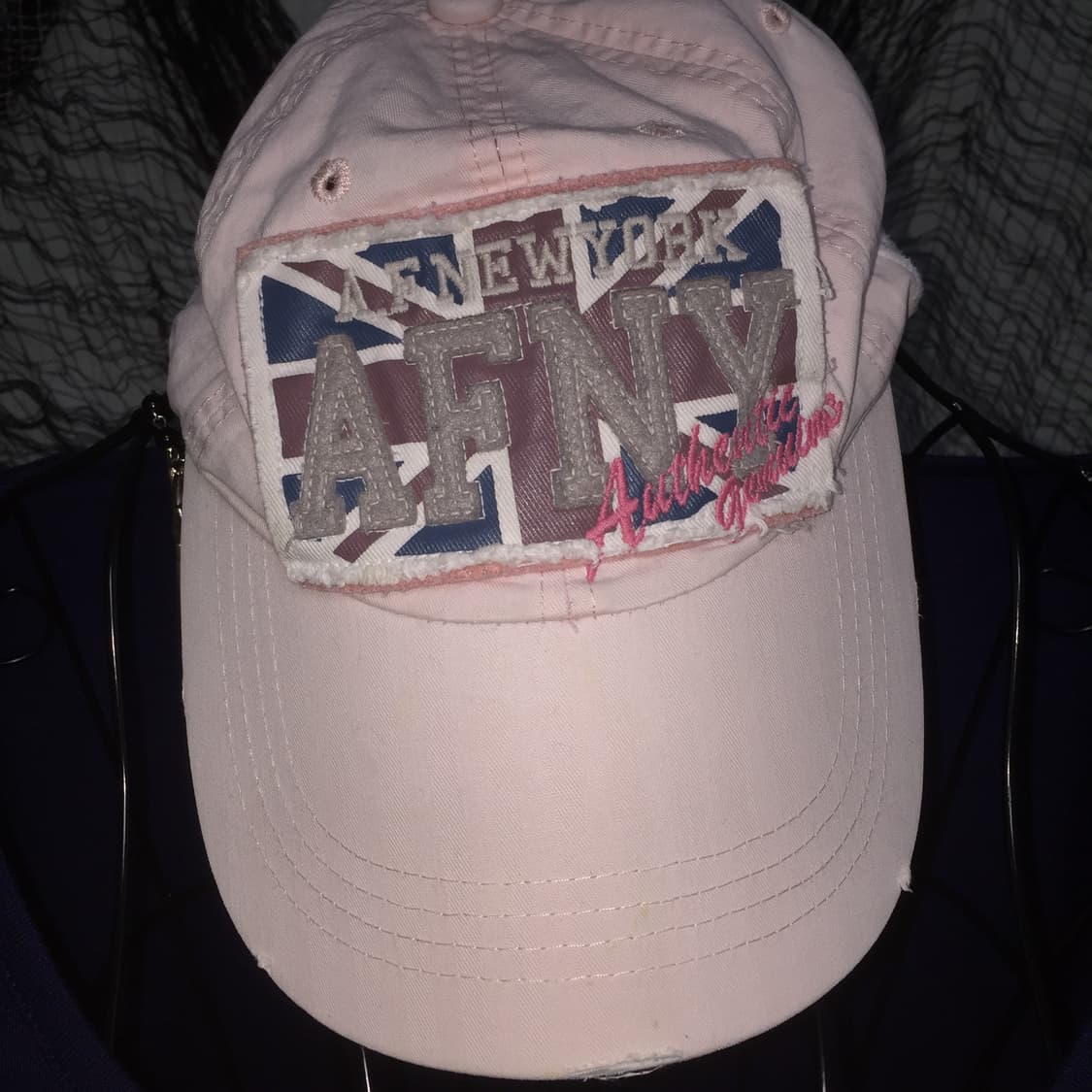 Rock blue baby pink vintage cap 상품이미지5