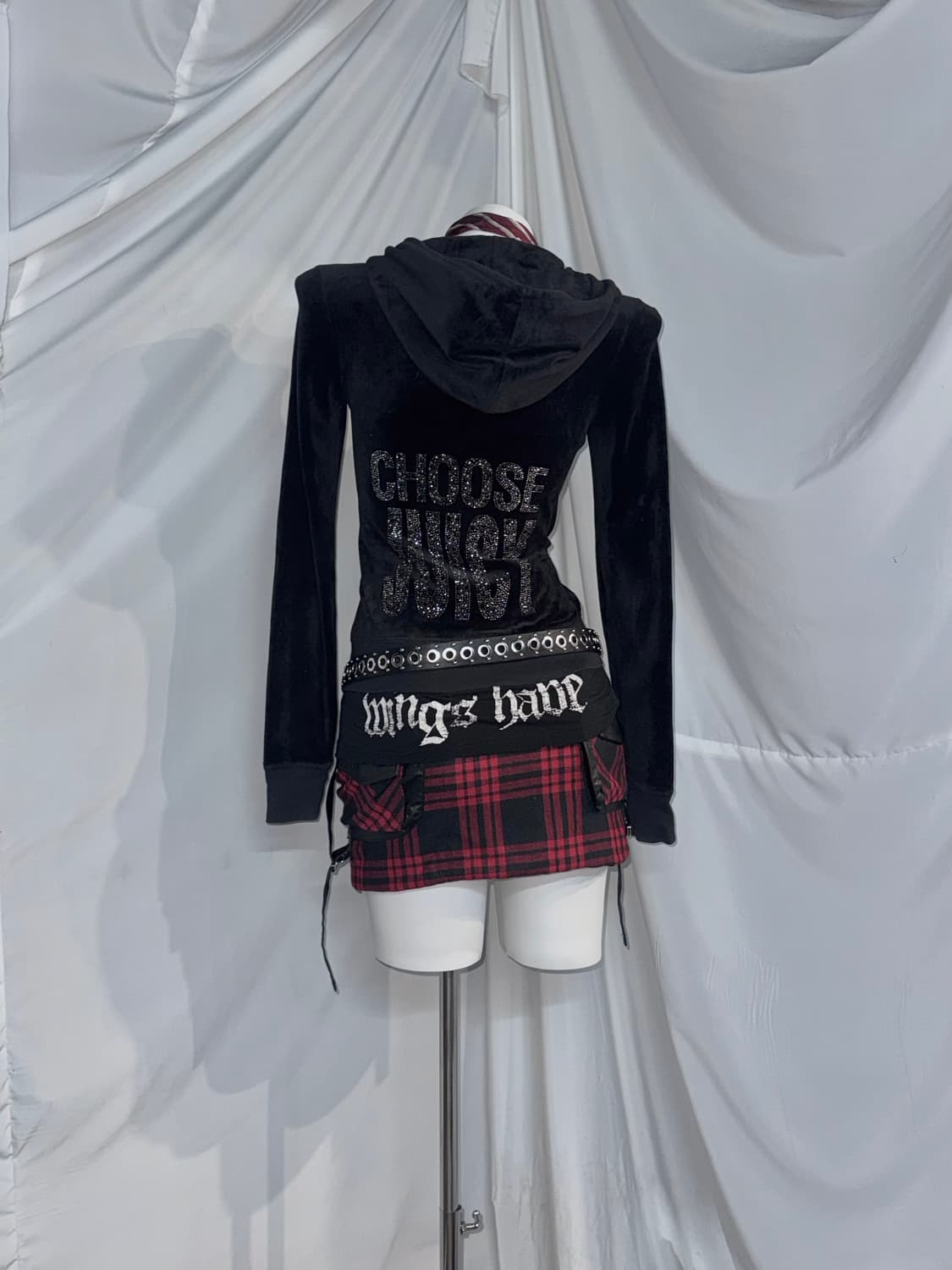 나나깔 고스트오브할렘 쥬시꾸뛰르 딱붙 데일리 펑크 코디세트  상품이미지7