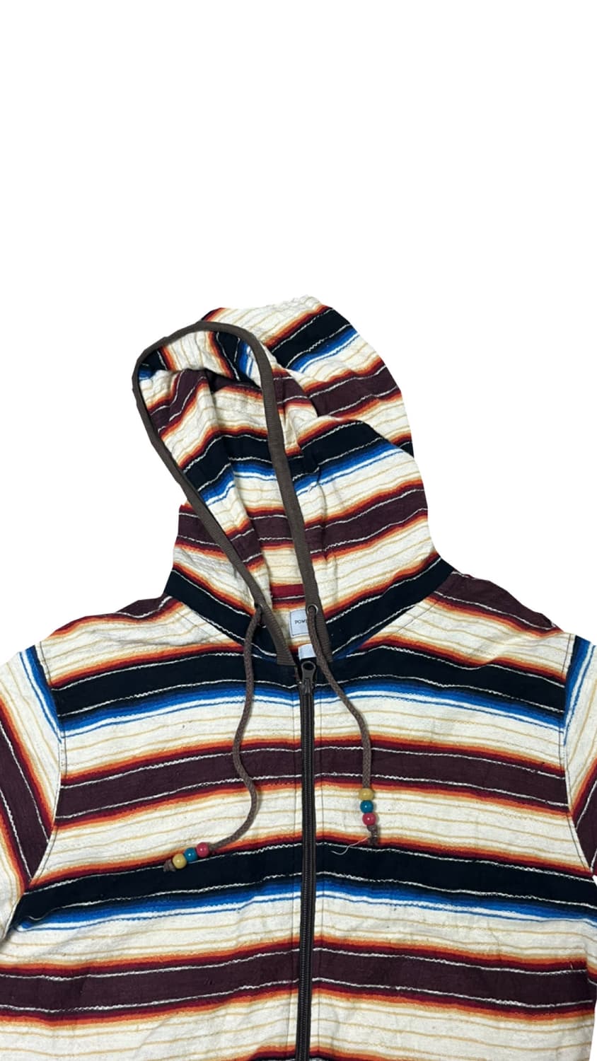 Power to the people 에스닉 스트라이프 후드집업 상품이미지8