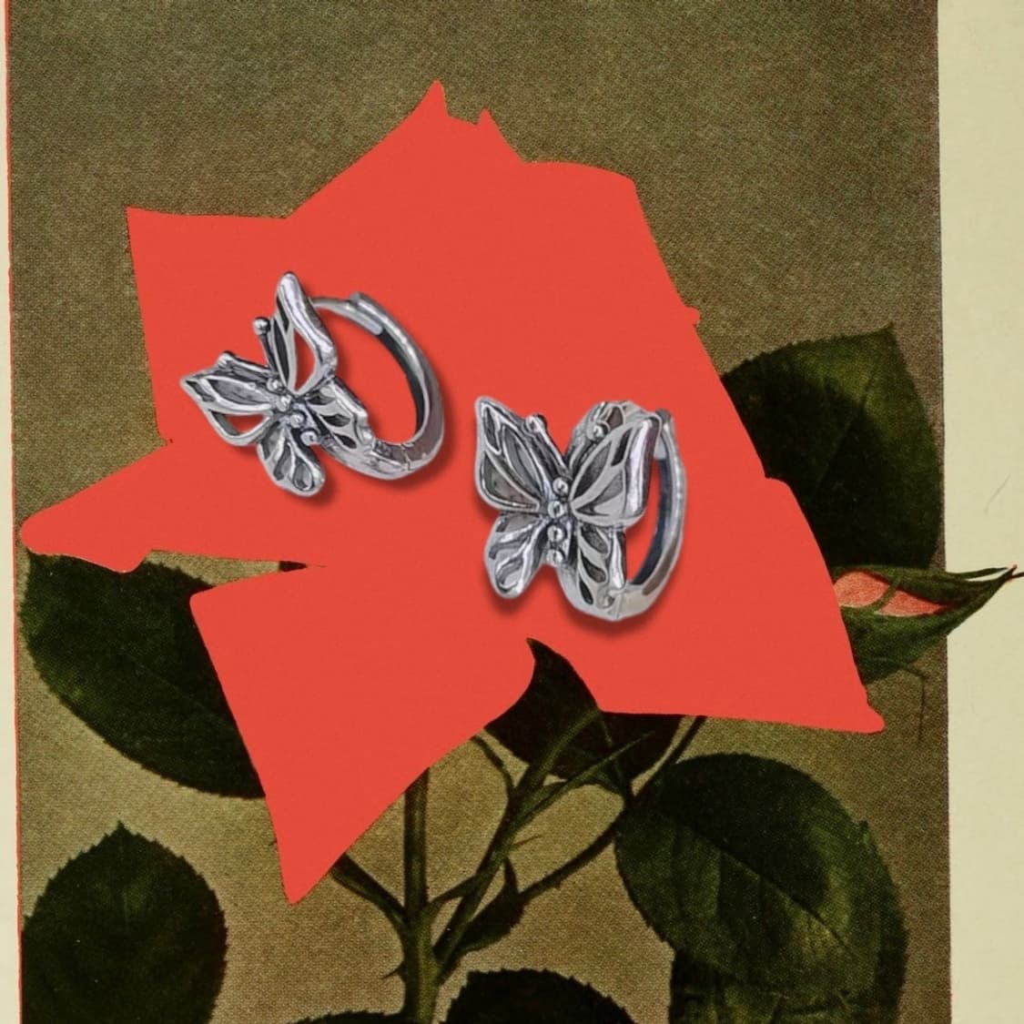 Butterfly 925Silver Hoop Earring🦋 상품이미지1