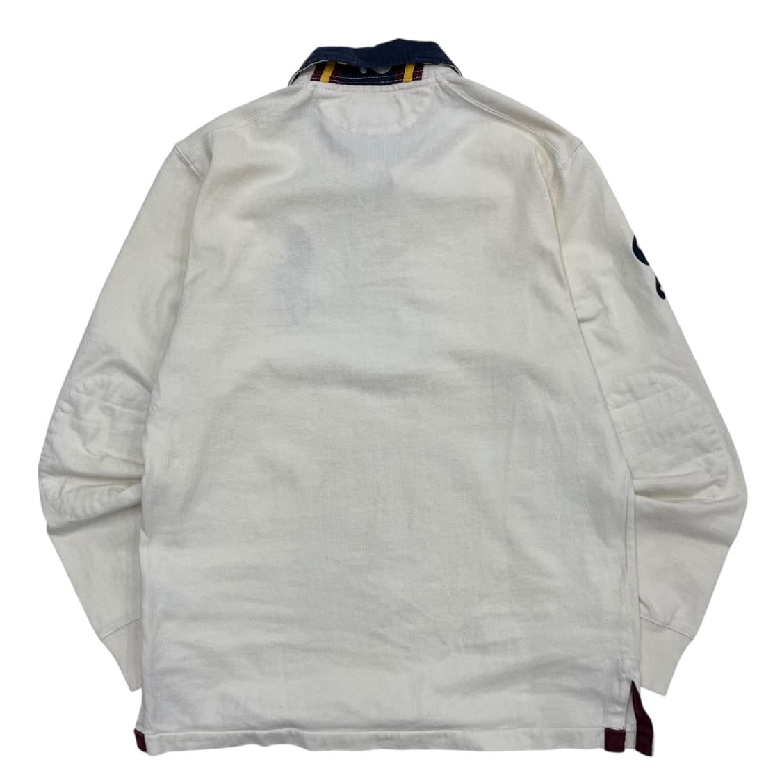 폴로 랄프로렌 버건디 빅포니 화이트 카라티 S 상품이미지3