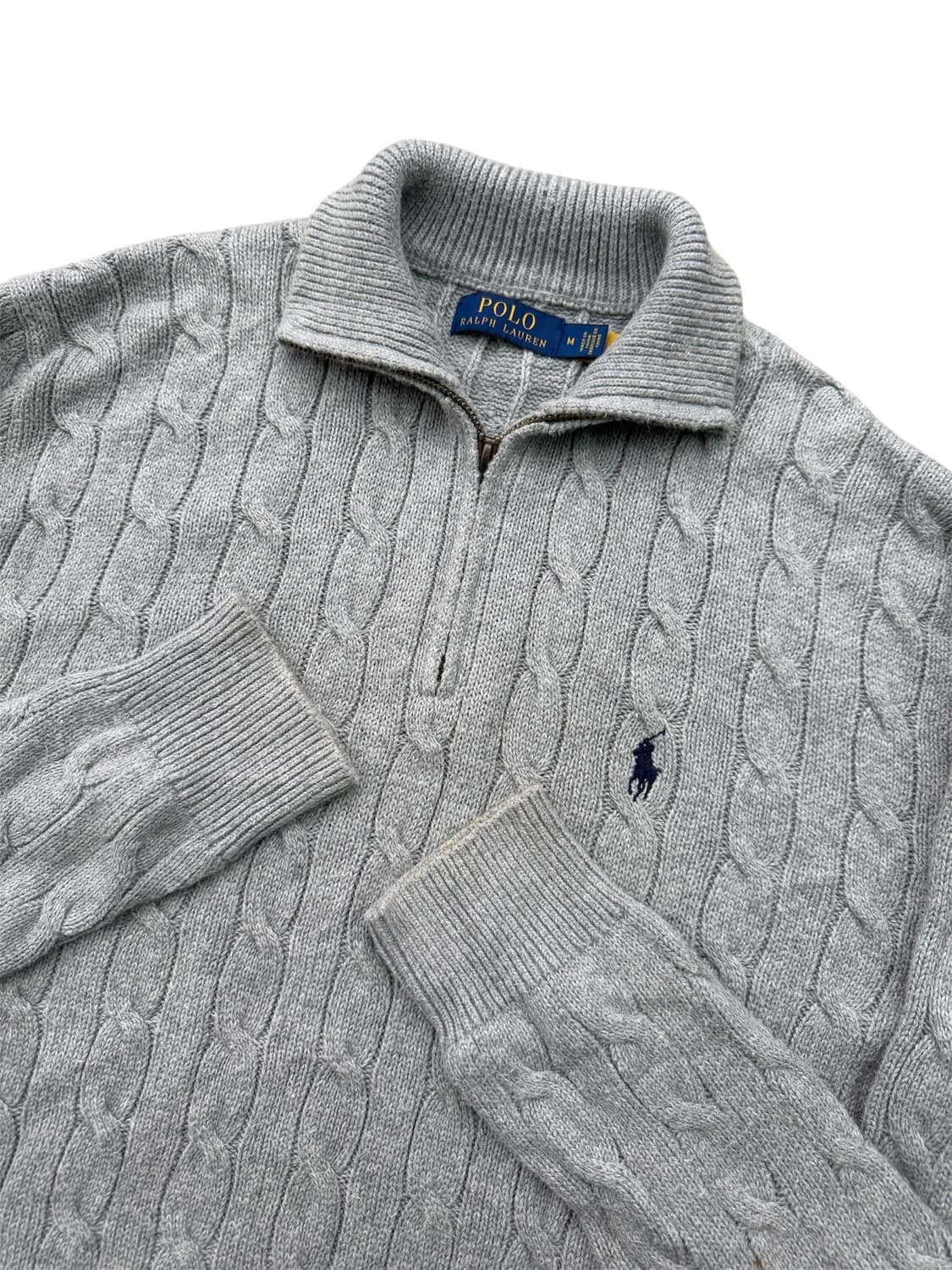 Polo by Ralph Lauren 폴로 랄프로렌 반집업 케이블 니트 상품이미지1