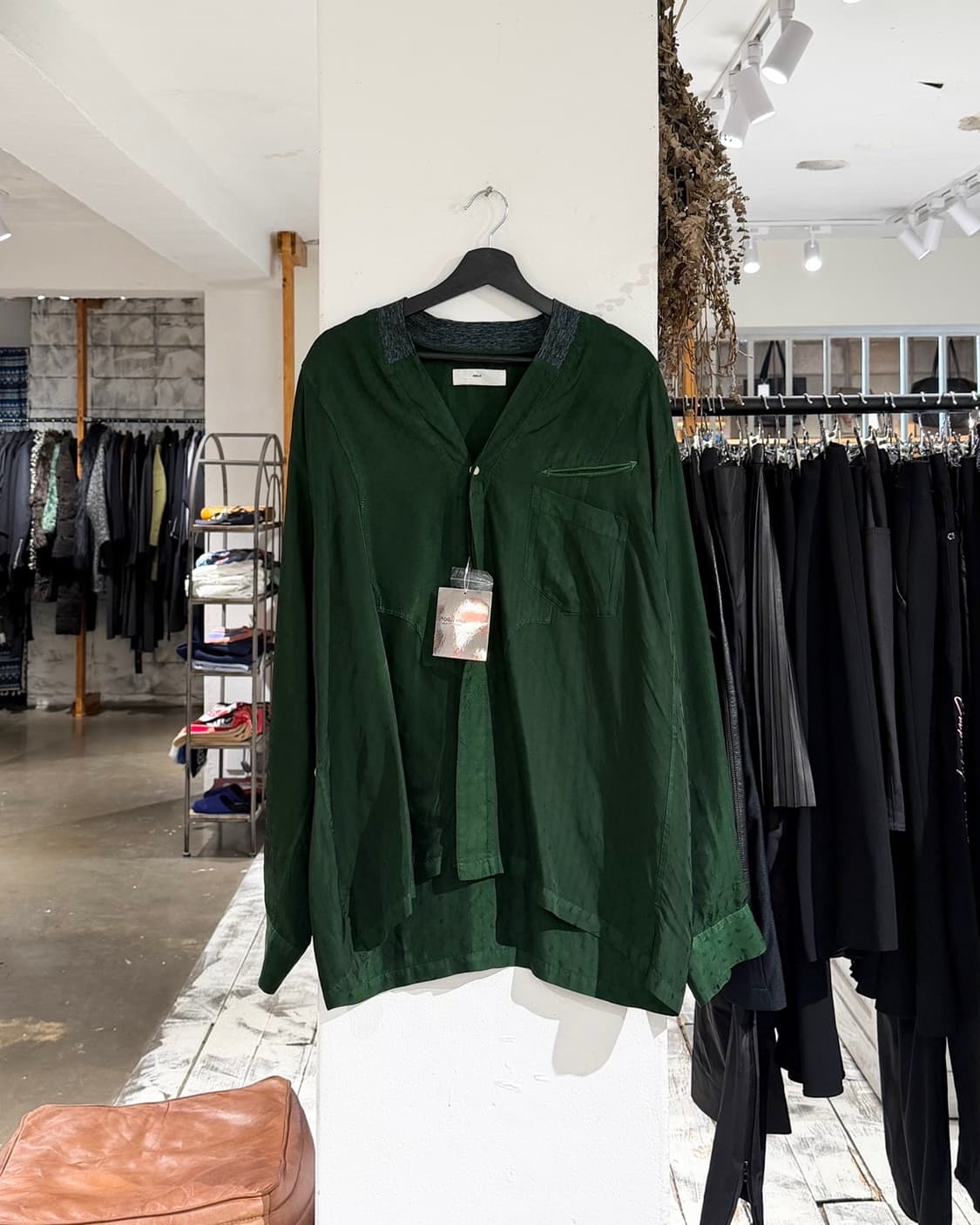 토가 비릴리스 그린 레이온 트윌 셔츠 상품이미지1