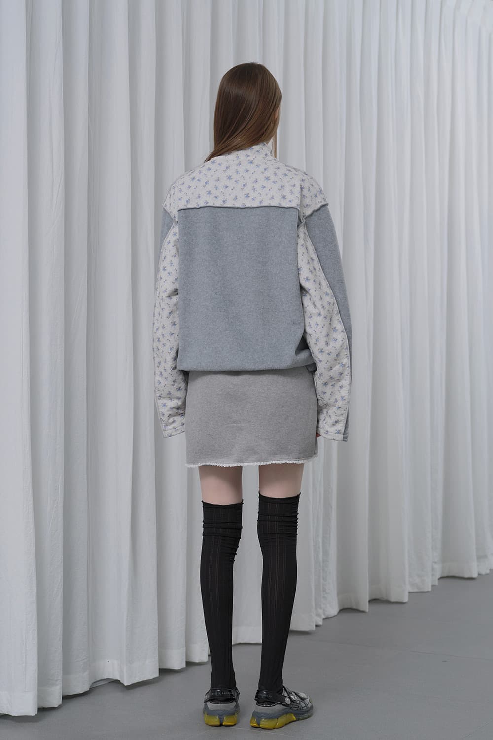 소프트서울 플라워 플리스 집업 상품이미지3