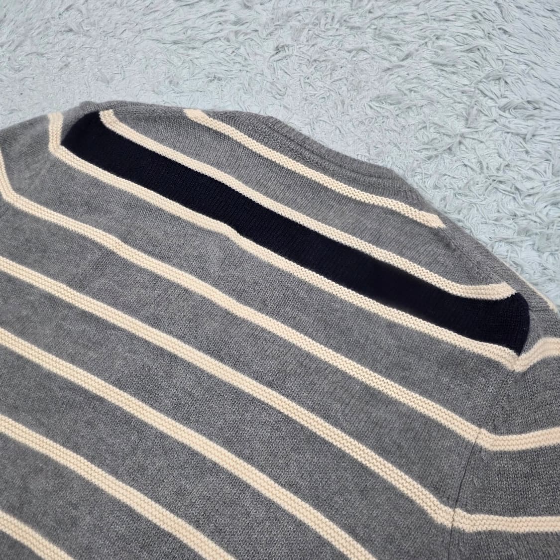 라코스테 남성 스트라이프 울 100% 라운드넥 풀오버 3호(95) 상품이미지8