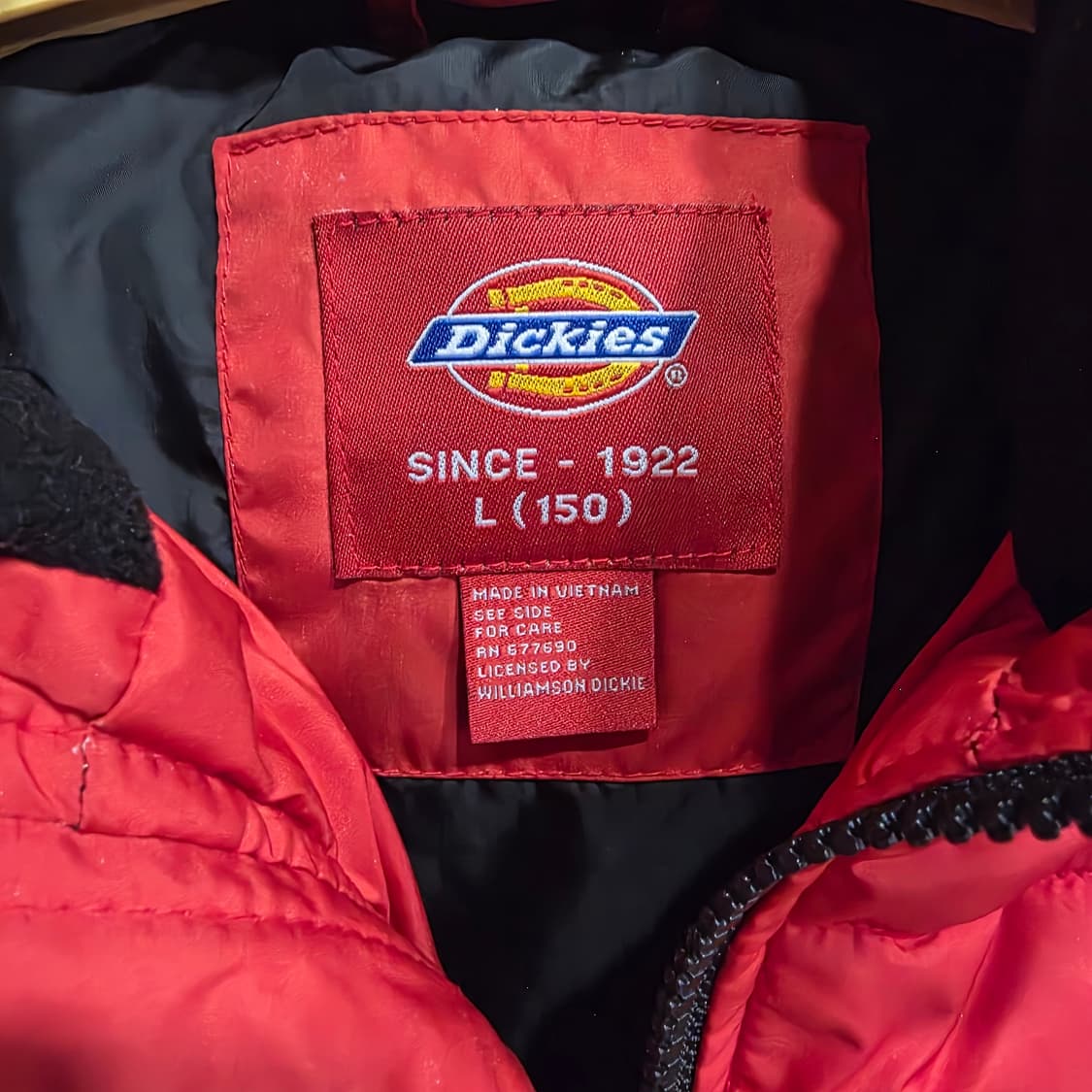 디키즈 레드 롱 패딩 점퍼 L(150) 상품이미지6