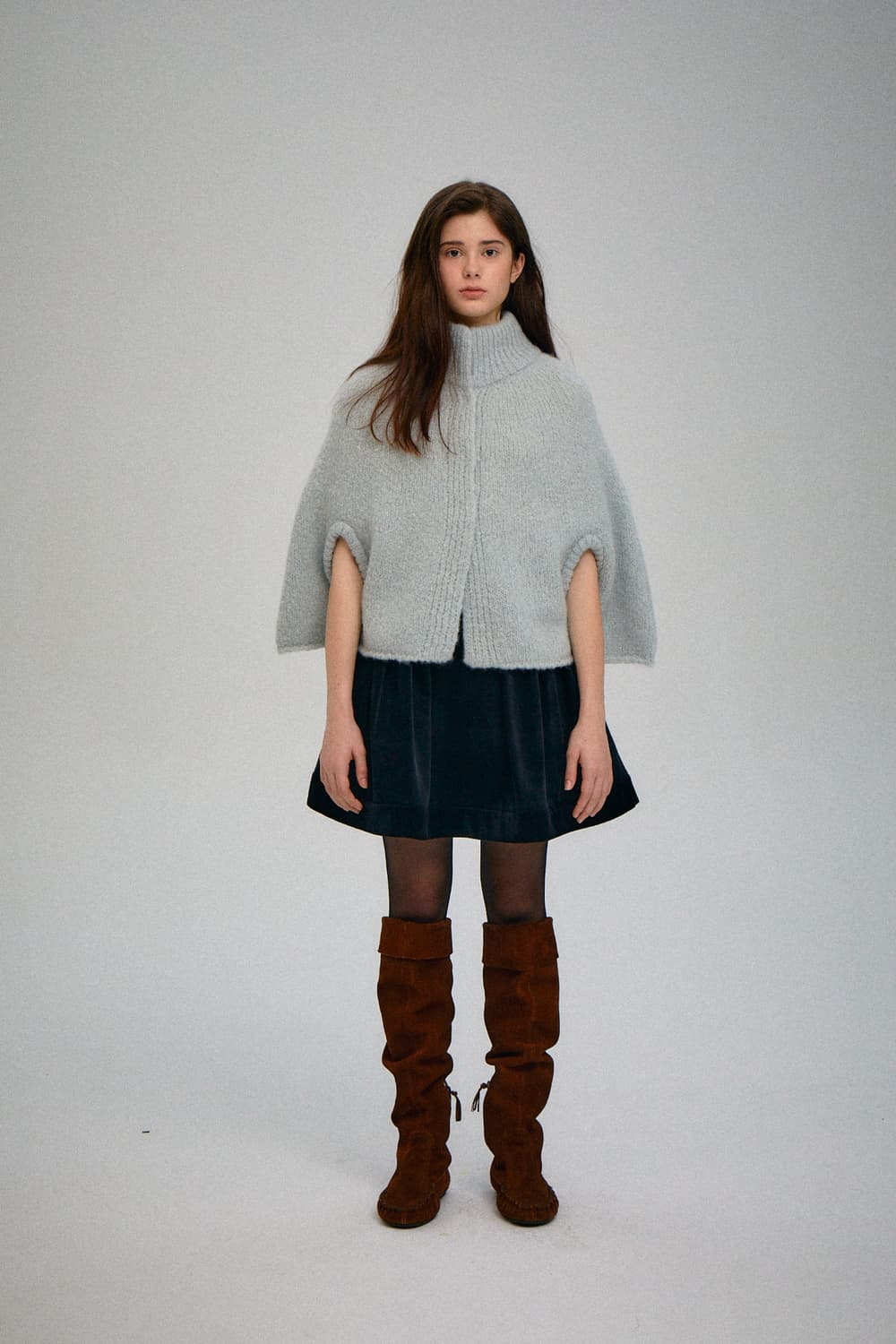 파르벵 산타 울 케이프 아이스 블루 상품이미지3