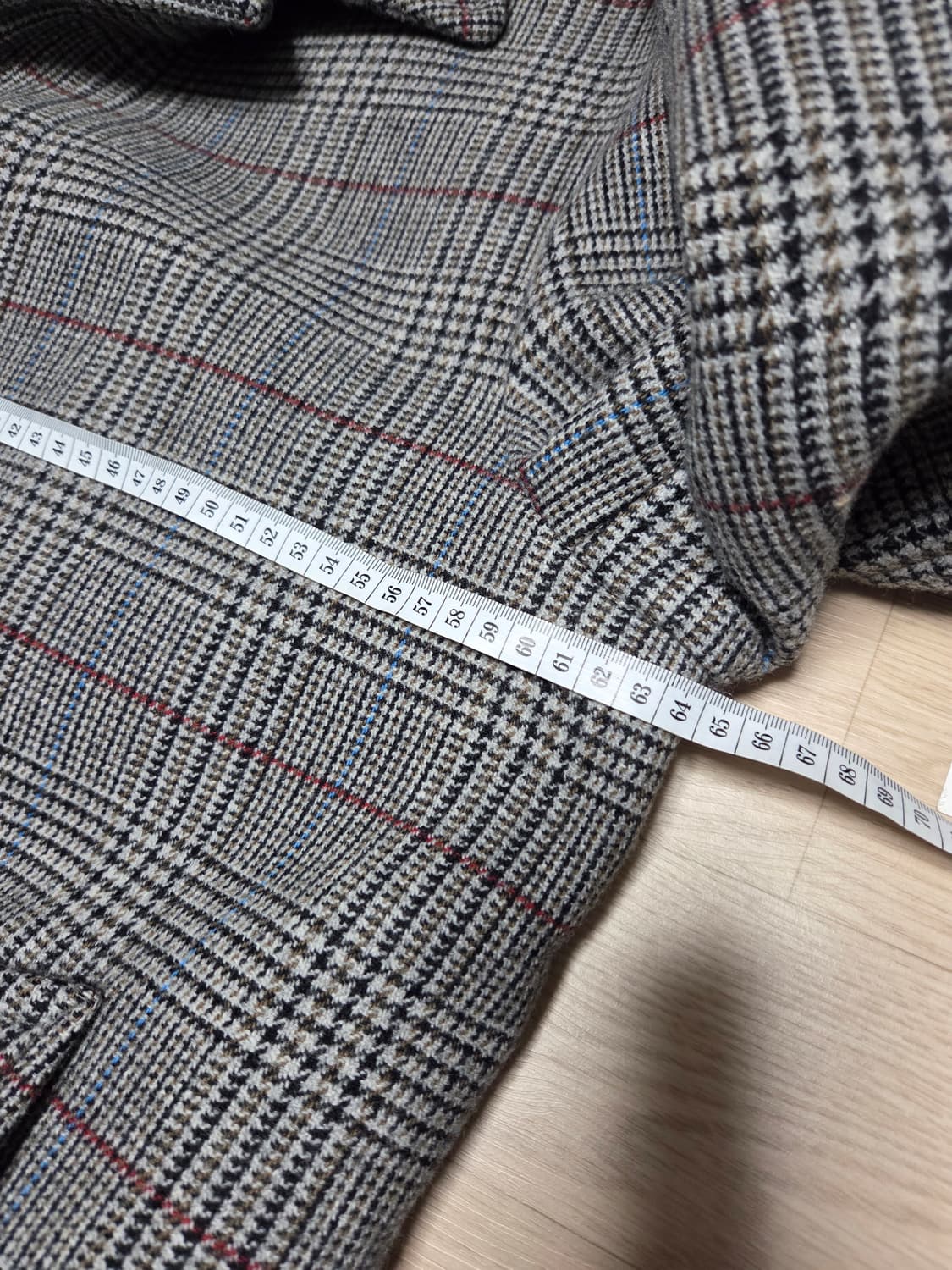 T.I FOR MAN 울 코트 체크 110 발마칸 싱글 체스터 xxl 상품이미지8