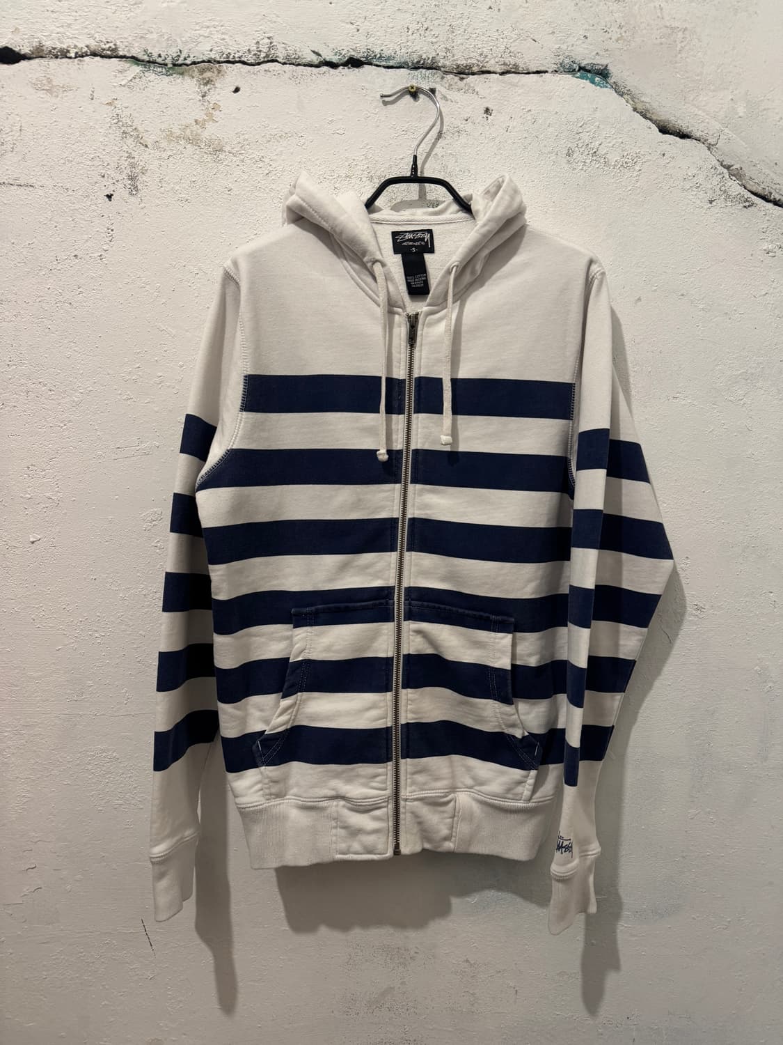 Stussy 스트라이프 후드집업 상품이미지1