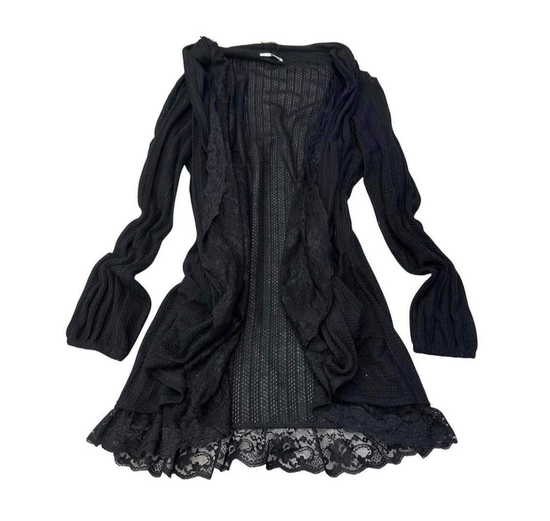 블랙 프릴나시 자켓 가디건 상품이미지3