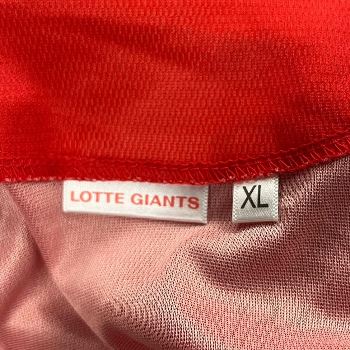 [정품/XL] 롯데자이언츠 동백 유니폼 레드 b8 상품이미지4