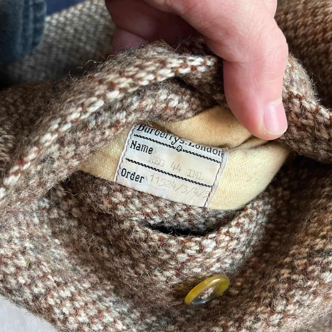 빈티지 버버리 셔틀랜드 트위드 발마칸 코트 상품이미지6