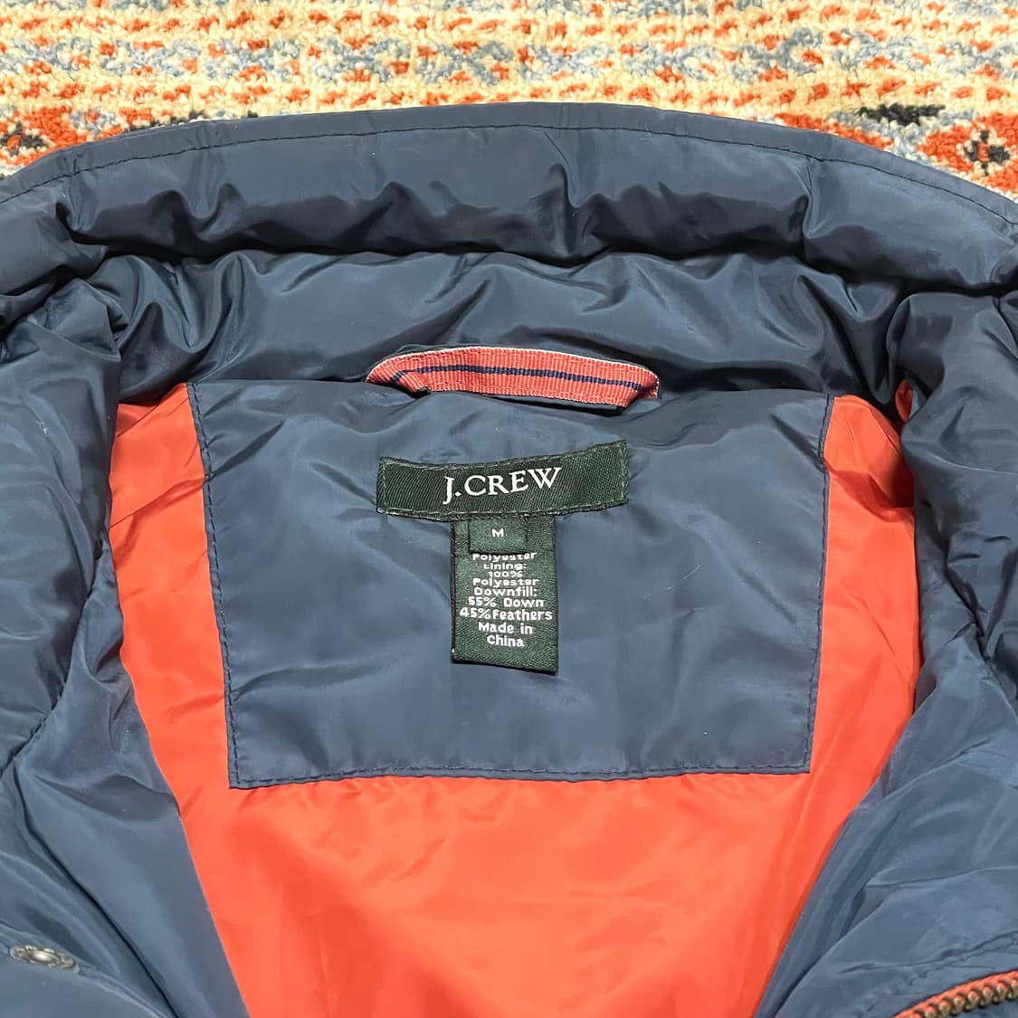 제이크루 네이비 포켓디테일 다운 패딩 남성M 상품이미지3