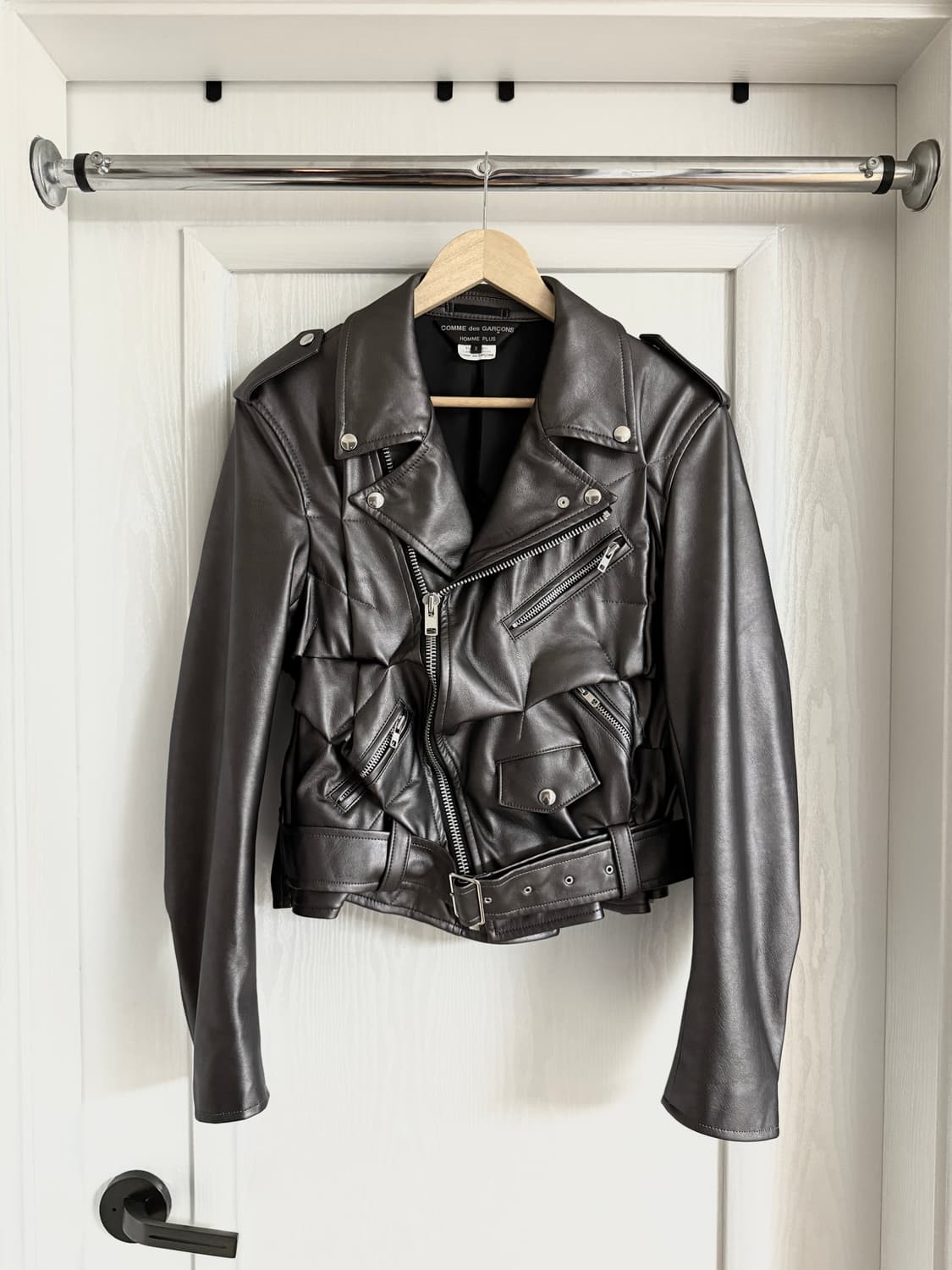 Faux Leather Riders Jacket 상품이미지3