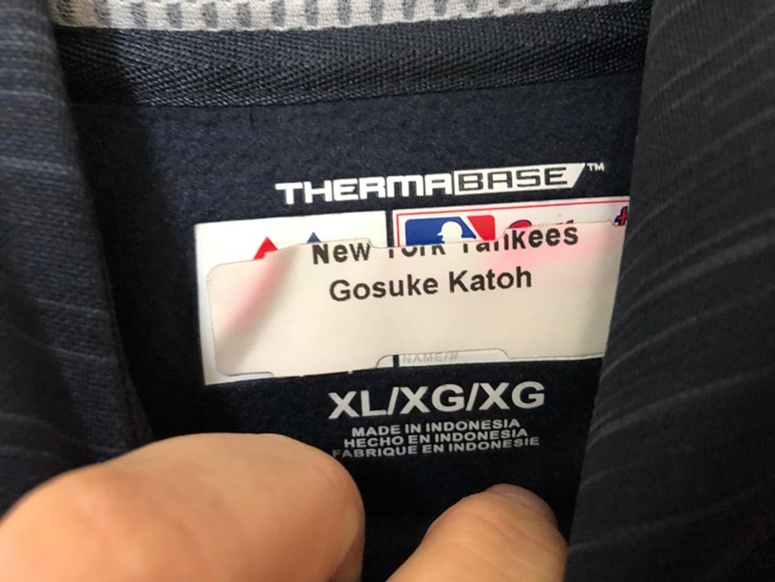 MLB 마제스틱 뉴욕양키스 어센틱 빅로고후드/풀오버후디 XL(해외) 상품이미지4