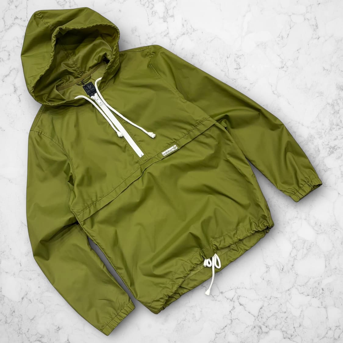 [85] 아디다스 올리브 그린 아노락 후드 바람막이 C508 상품이미지1