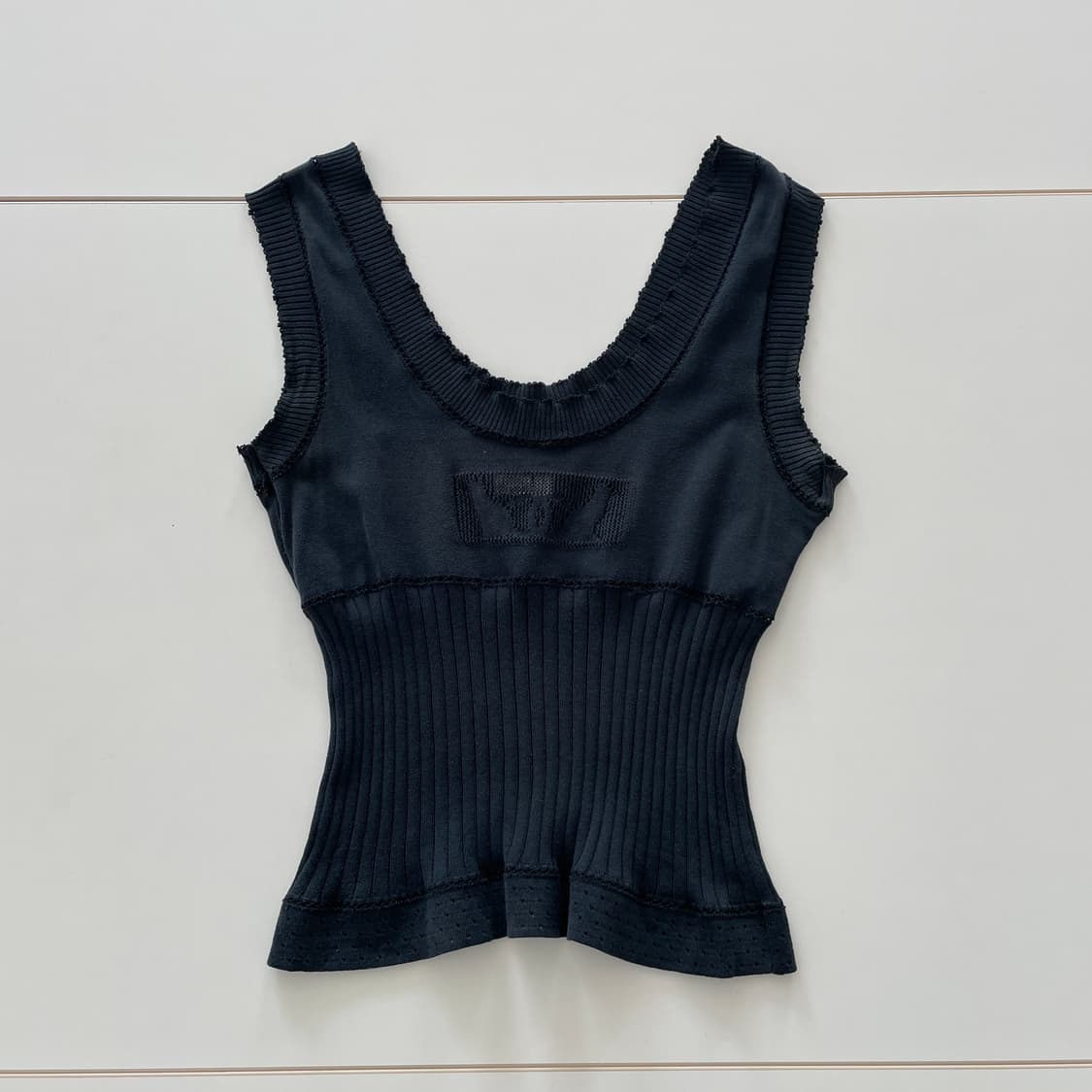 샤넬 04s 38|44-55 슬리브리스 니트 탑 상품이미지1