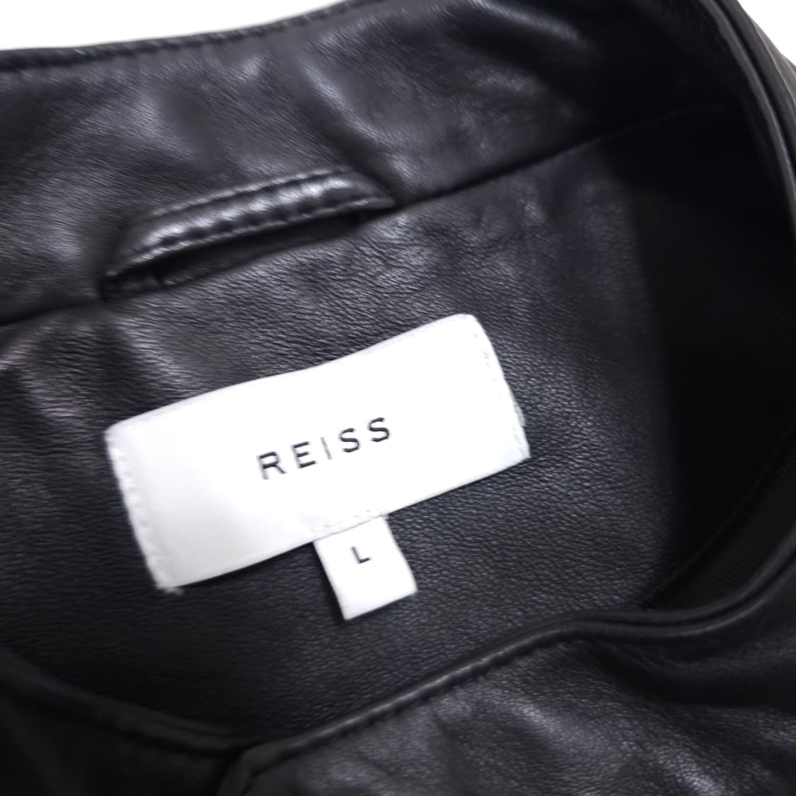 Reiss 리스 램스킨 바이커 레더자켓 상품이미지4