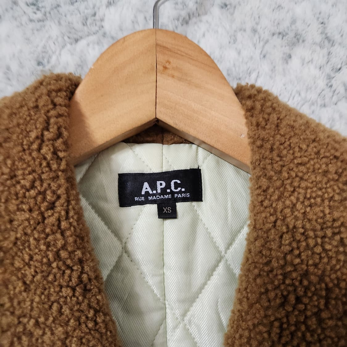 H559 [XS] APC 아페쎄 빈티지 퍼 자켓 상품이미지3