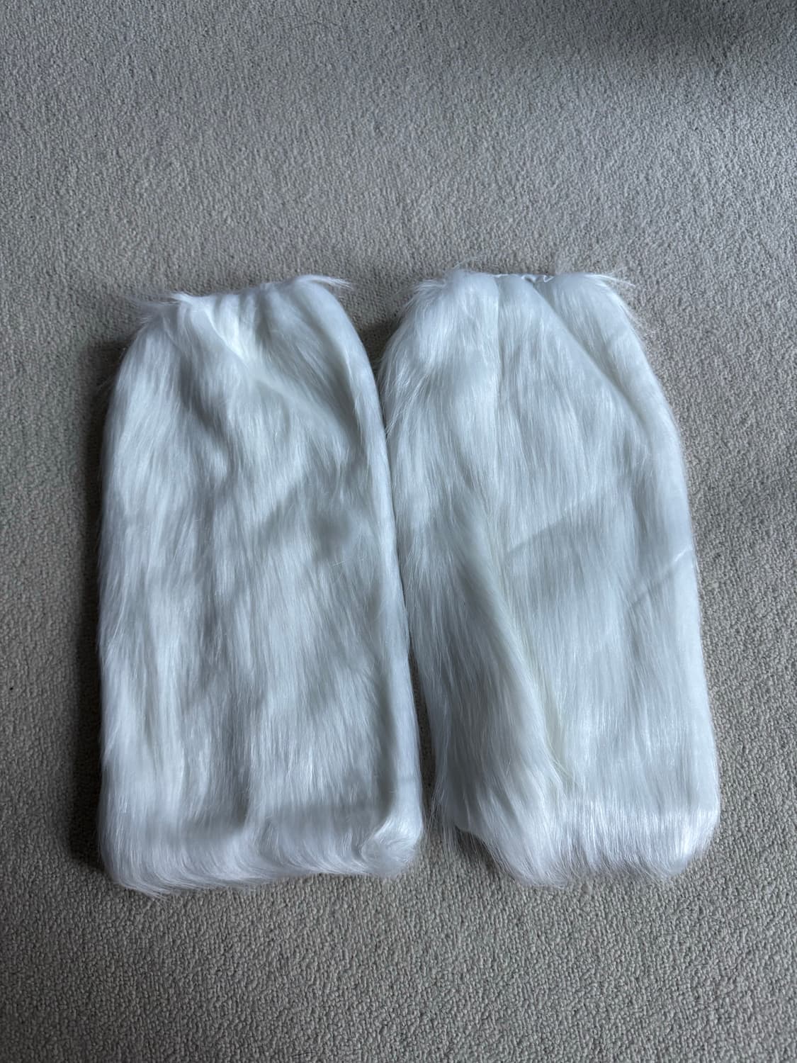 화이트 퍼 레그워머 새상품  상품이미지3