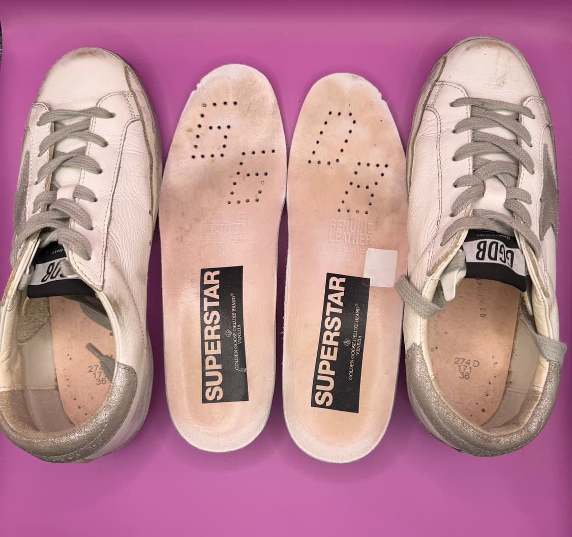 골든구스 슈퍼스타 화이트 실버 (Size 36) 상품이미지7