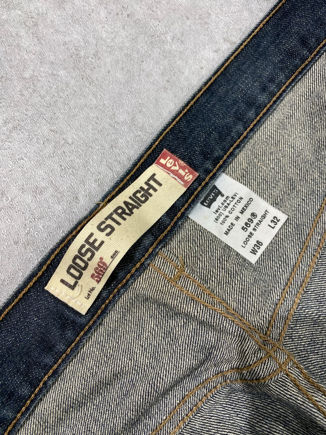 [36-37] 00s Levi's 569 리바이스 루즈핏 데님팬츠 상품이미지8