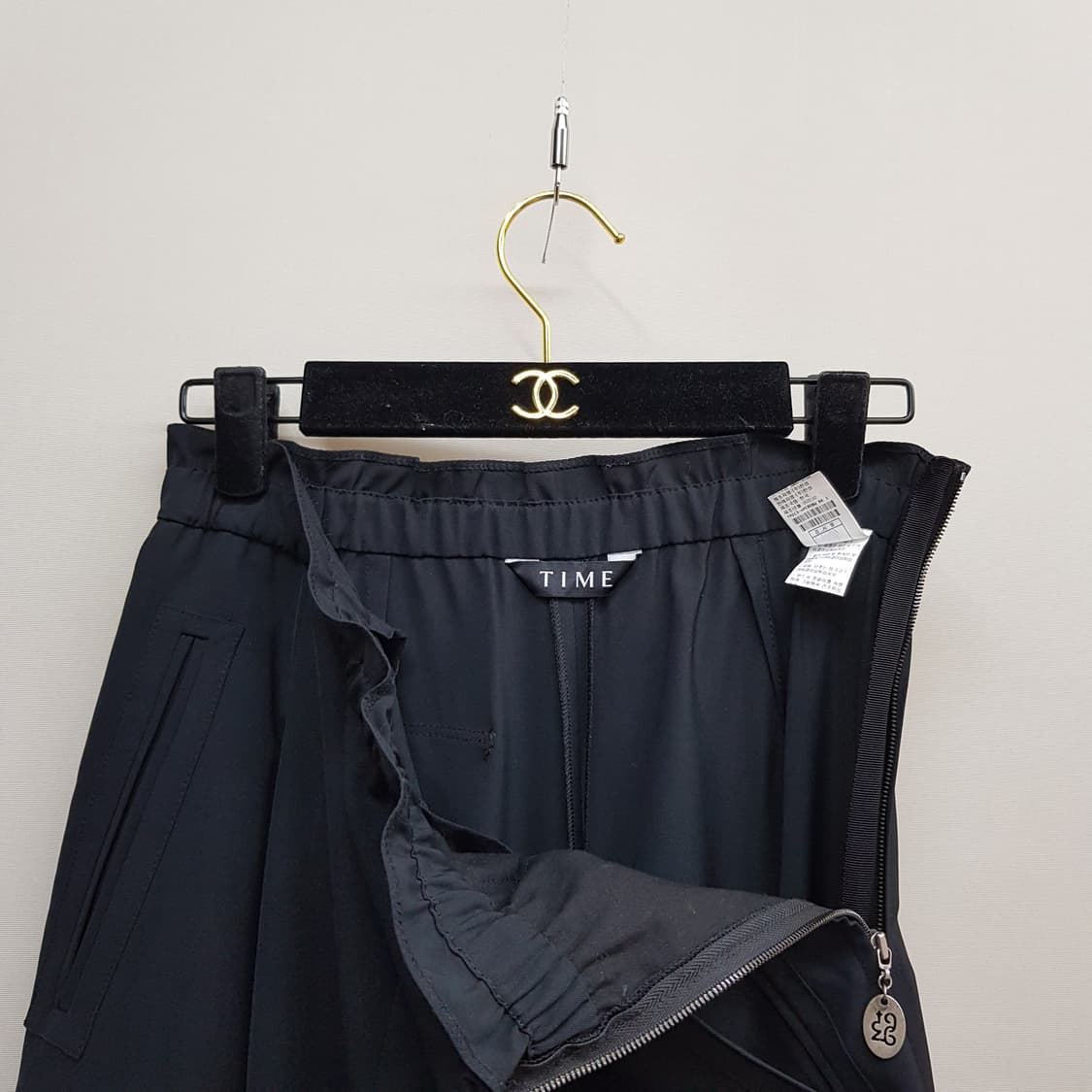 한섬 타임 2022 밴딩 와이드 팬츠 61-90사이즈 상품이미지2