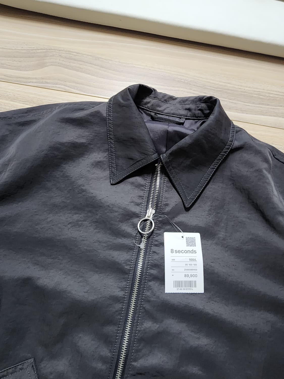 에잇세컨즈나일론카라넥집업자켓점퍼L 상품이미지7