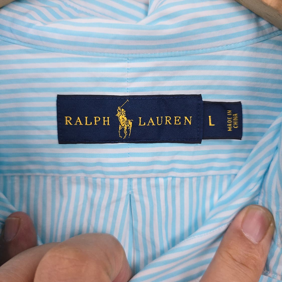 랄프 로렌 Ralph Lauren 남성 스트라이프 셔츠 L 상품이미지5
