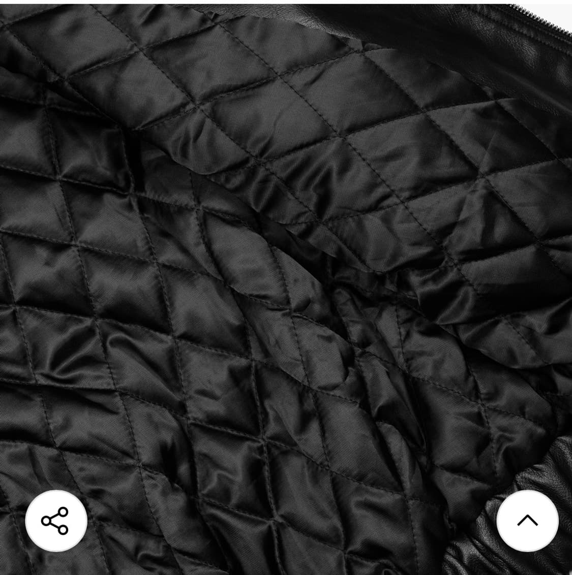 러프넥 워싱 레더 블루종 자켓 상품이미지6