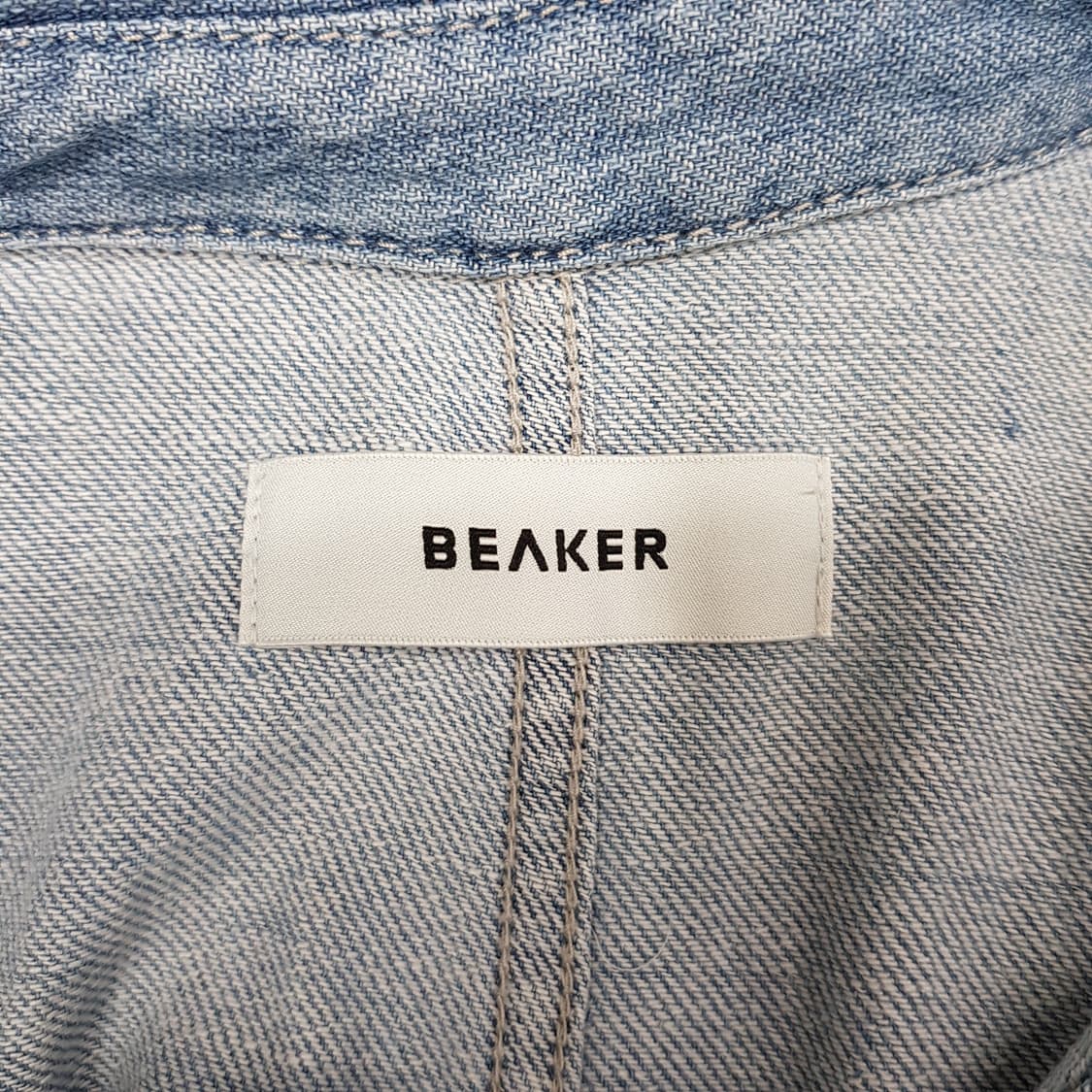 비이커 BEAKER 2023 데님 셔츠 원피스 F사이즈 상품이미지6