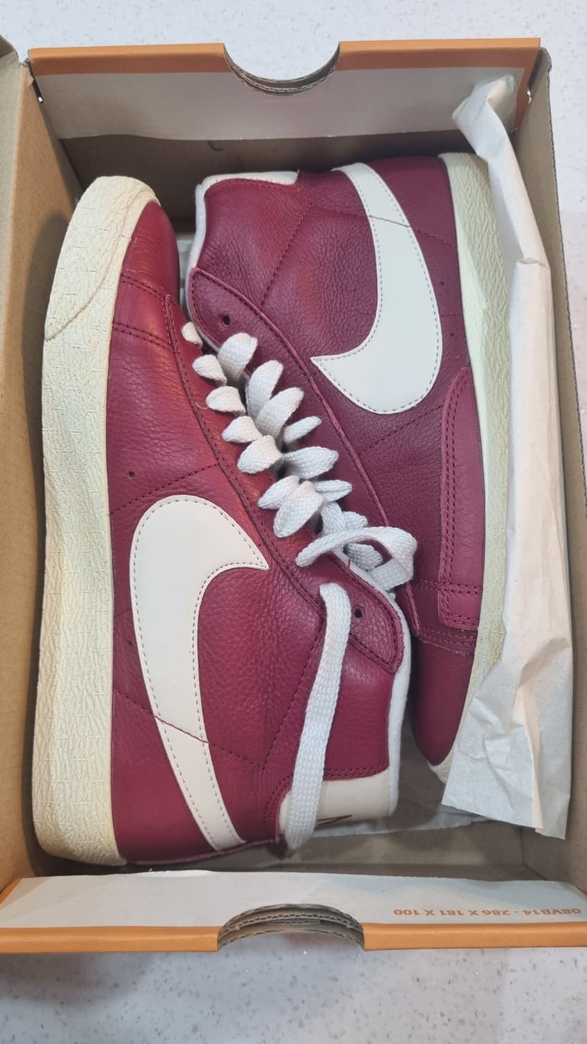 새상품/풀박스] 2013 나이키 우먼스 블레이저 미드 빈티지 '노블 레드 상품이미지1