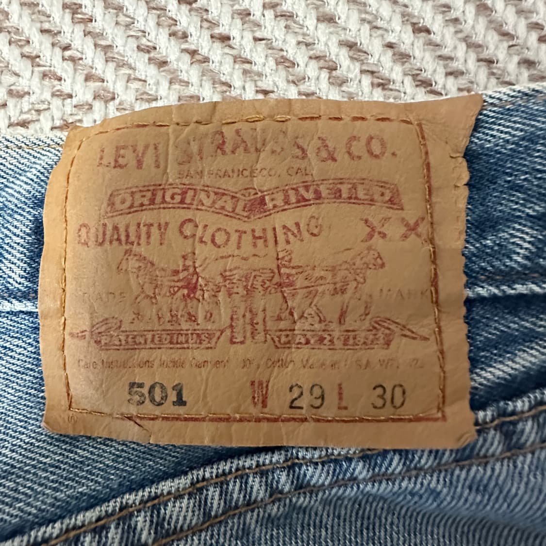 LEVI'S 501 00's usa made women jeans 상품이미지4