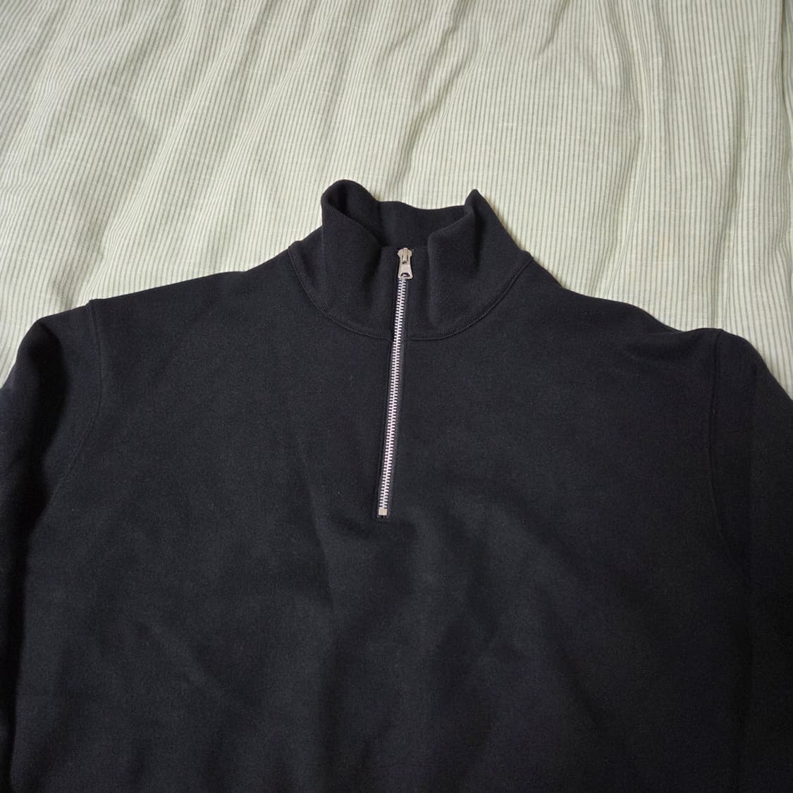 브라운야드 소프트 스웻 하프 집업 3 블랙 / 쿼터집업 반집업 상품이미지3